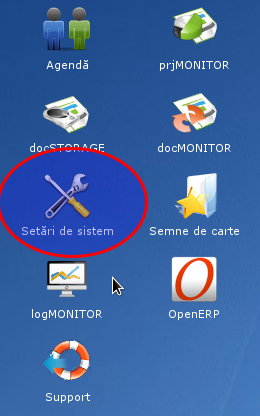 Setari de sistem - desktop